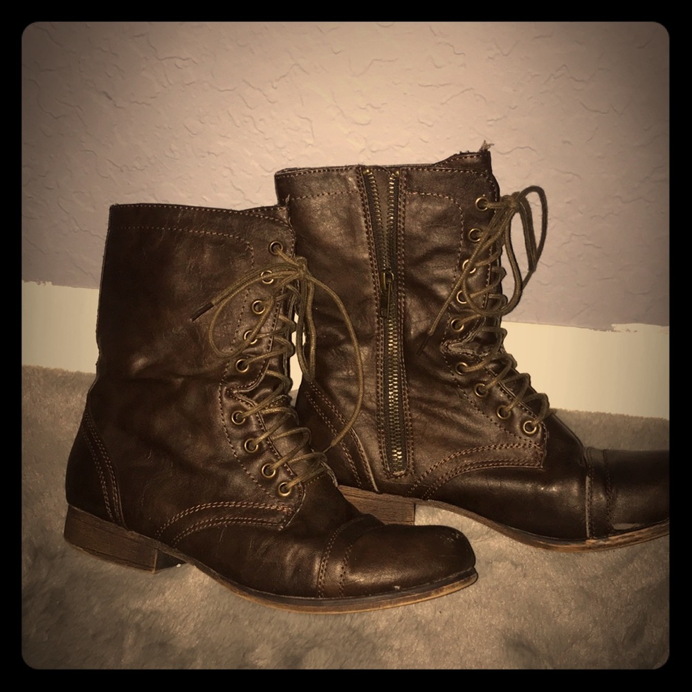 Madden Girl combat boots